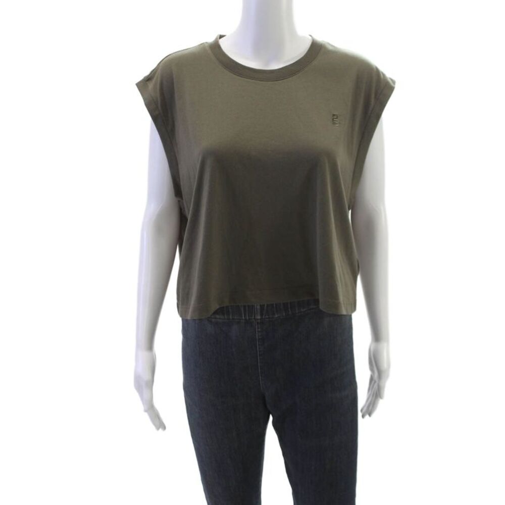 PE Nation Womens Perfect Score Tank Top Khaki Brown Size L